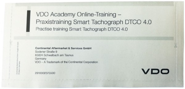 Online Fahrertraining Smart Tachograph DTCO 4.0